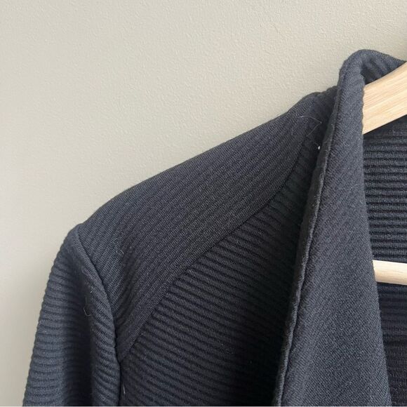 Calvin Klein ribbed black jacket with gold zippers L - Picture 3 of 6